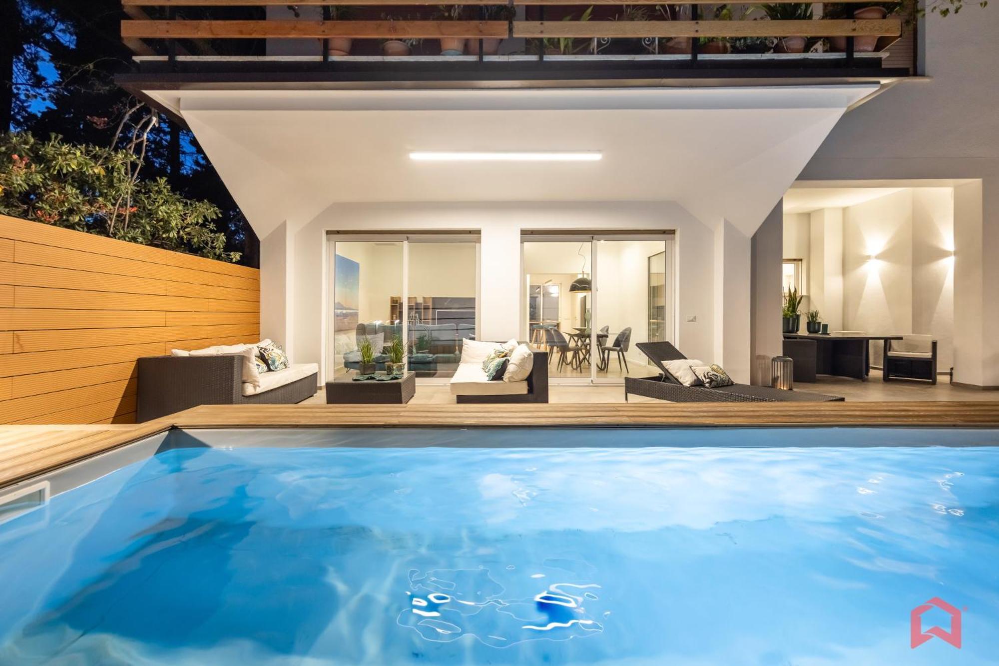 Appartamento In Villa Con Piscina Privata Палермо Экстерьер фото